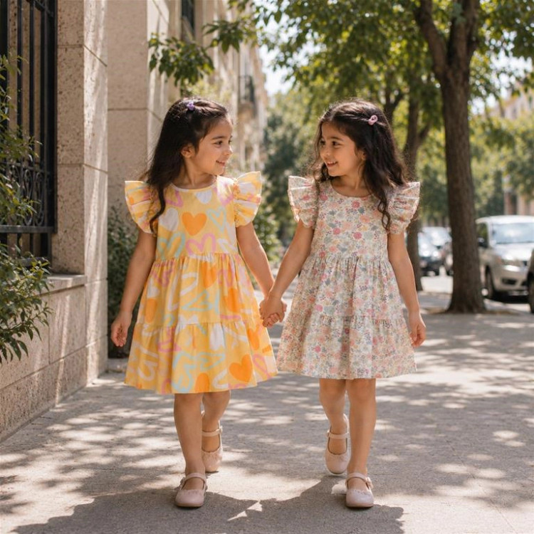 پیراهن سارافون دخترانه ترکیه
